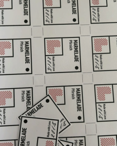 Etiketten im digitaldruck Kleinauflage